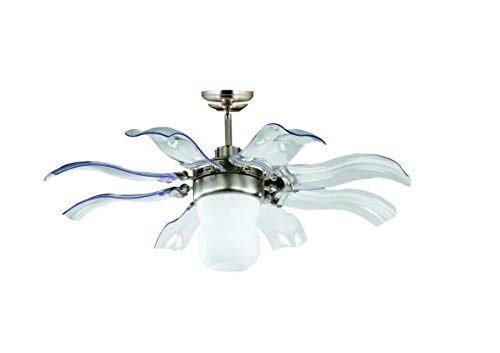 Vento Fiore 42 in. Brushed Nickel Retractable Ceiling Fan