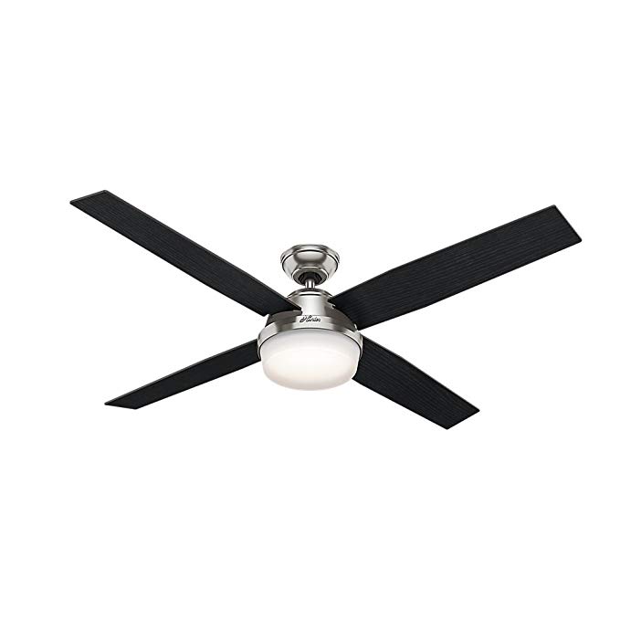 Hunter 59441 Hunter Dempsey Ceiling Fan with Light with Handheld Remote, 60