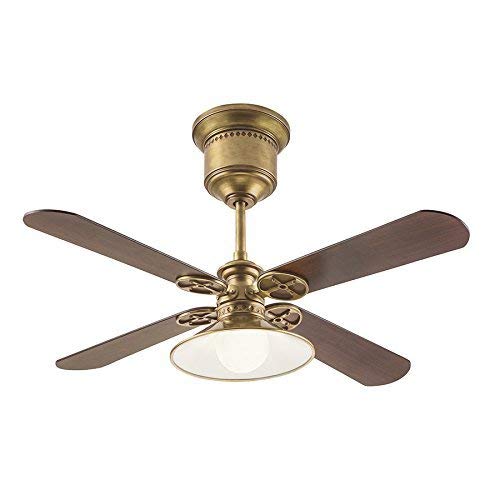 52-in Natural Brass Downrod Mount Indoor Ceiling Fan with Light Kit and Remote (4-Blade)