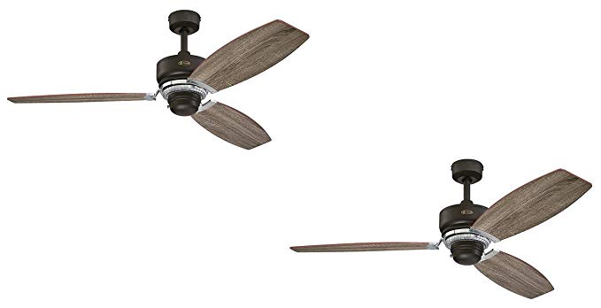 Westinghouse Thurlow 54-Inch Weathered Bronze Indoor Ceiling Fan (2 Pack)