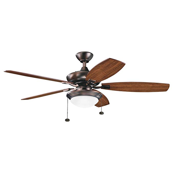 Kichler 300016OBB 52-Inch Canfield Select Fan, Oil Brushed Bronze