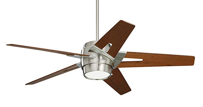 Emerson CF550LWABS Luxe Eco 54-inch Modern Ceiling Fan, 5-Blade Ceiling Fan with LED Lighting and 6-Speed Wall Control
