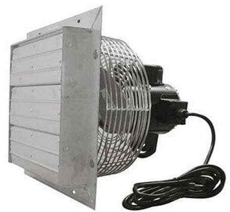 VES Variable Speed 24 Inch Wall Exhaust Fan With Automatic Shutters & Cord 5625 CFM SFV24C
