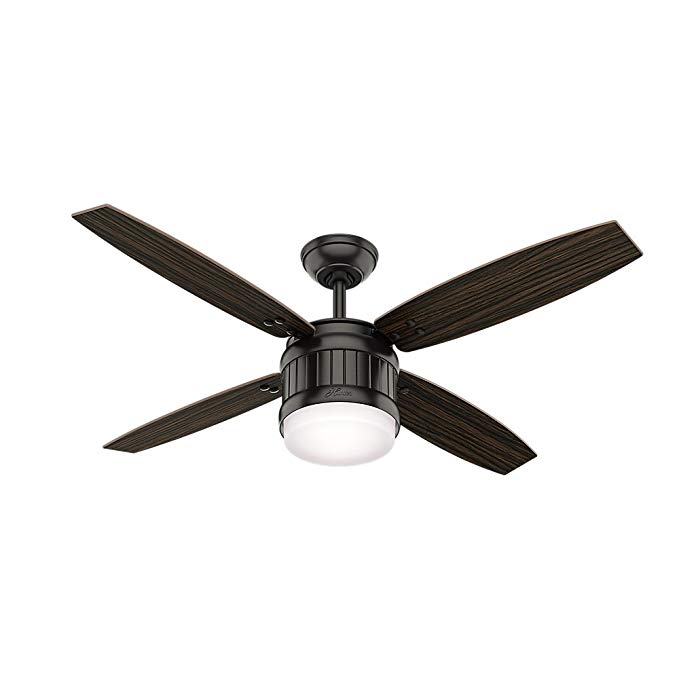 Hunter 59315 Seahaven Ceiling Fan Hunter Light with Handheld Remote, 52