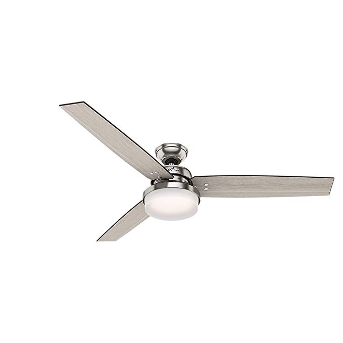 Hunter 59459 Hunter Sentinel Ceiling Fan with Light with Handheld Remote, 60
