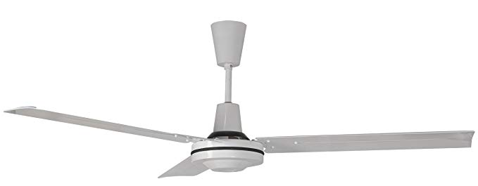 Leading Edge 60101 60-Inch Harsh Environment Spray Proof Ceiling Fan, 41000 CFM, White