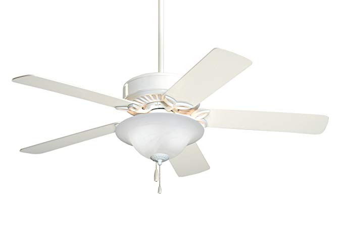 Emerson Ceiling Fans CF712WW Pro Series Indoor Ceiling Fan With Light, 50-Inch Blades, Appliance White Finish