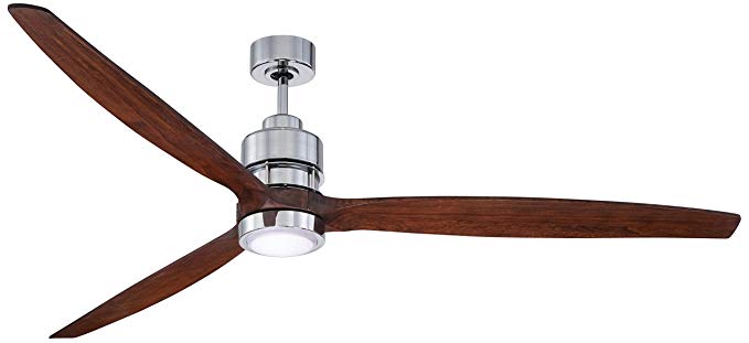 Craftmade K11258 Sonnet Ceiling Fan with Sonnet Walnut Blades and Integrated LED Light Kit, 70