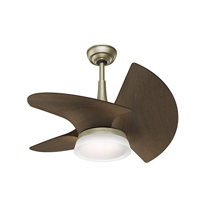 Casablanca 59138 Orchid Outdoor Ceiling Fan with Wall Control, Small, Pewter Revival
